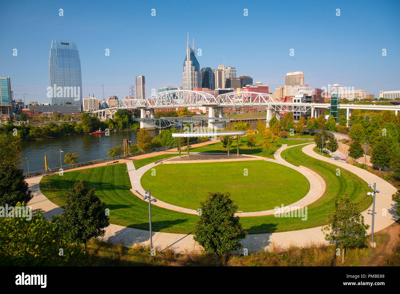 Riverfront Park, Nashville, Tennessee. Stockfoto