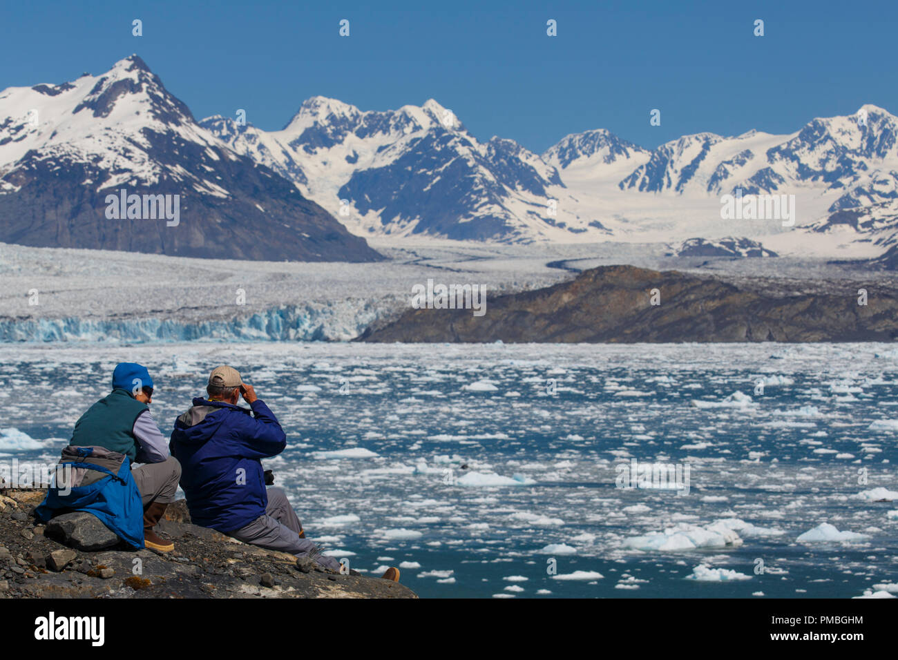 Columbia Gletscher, Prince William Sound, Chugach National Forest, Alaska Stockfoto