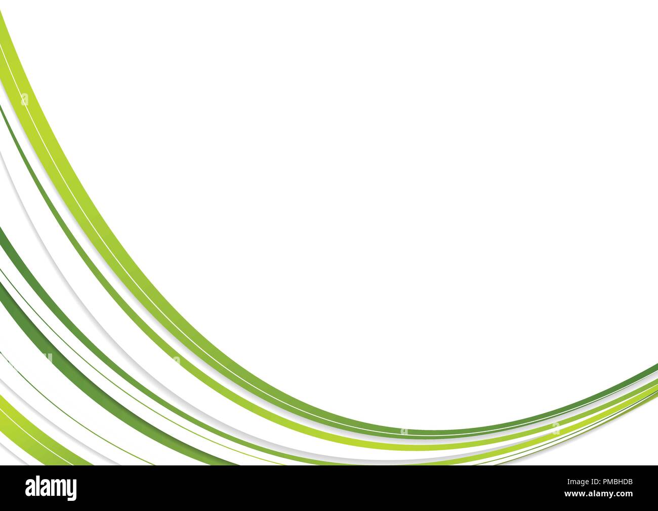 Grün und Weiß corporate wellig Abstract vector Hintergrund Stock Vektor