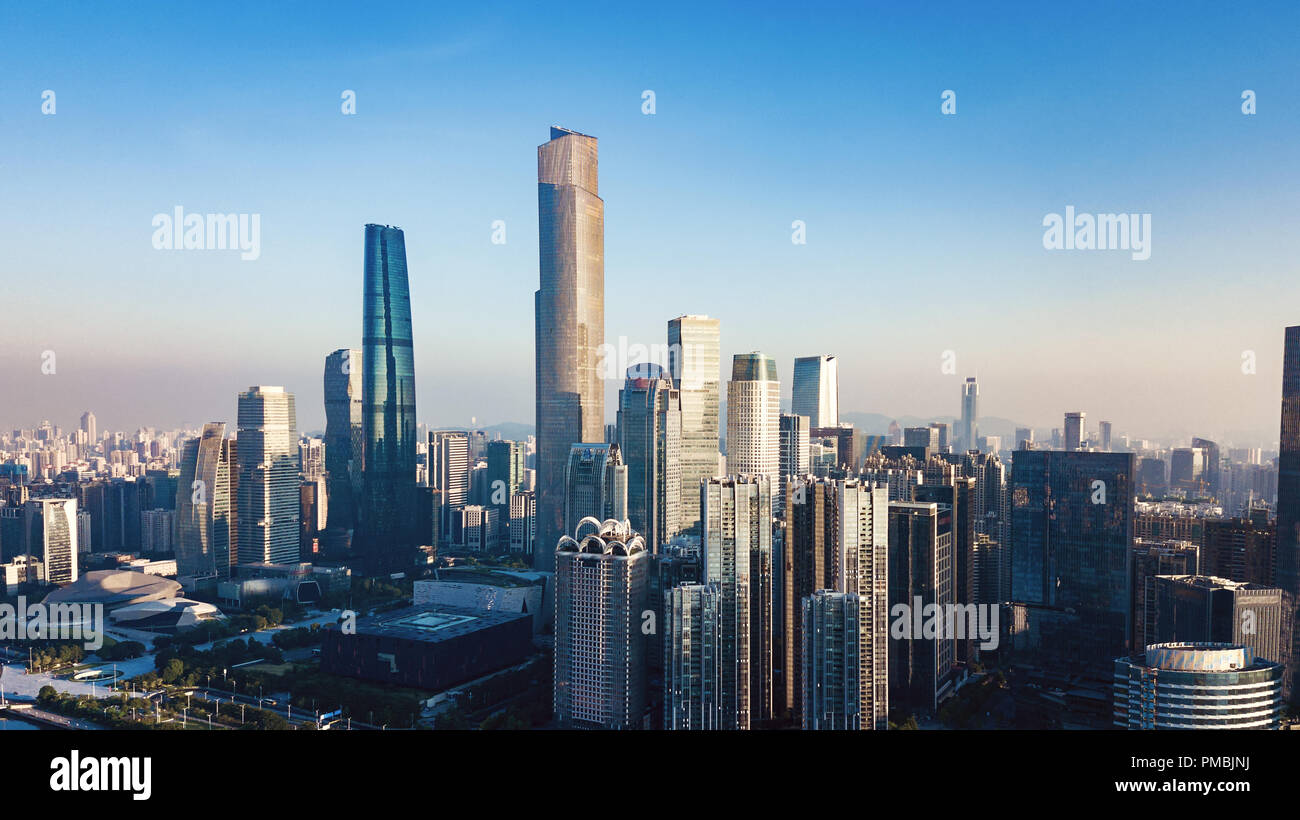 Städtische Landschaft von Guangzhou, China Stockfoto
