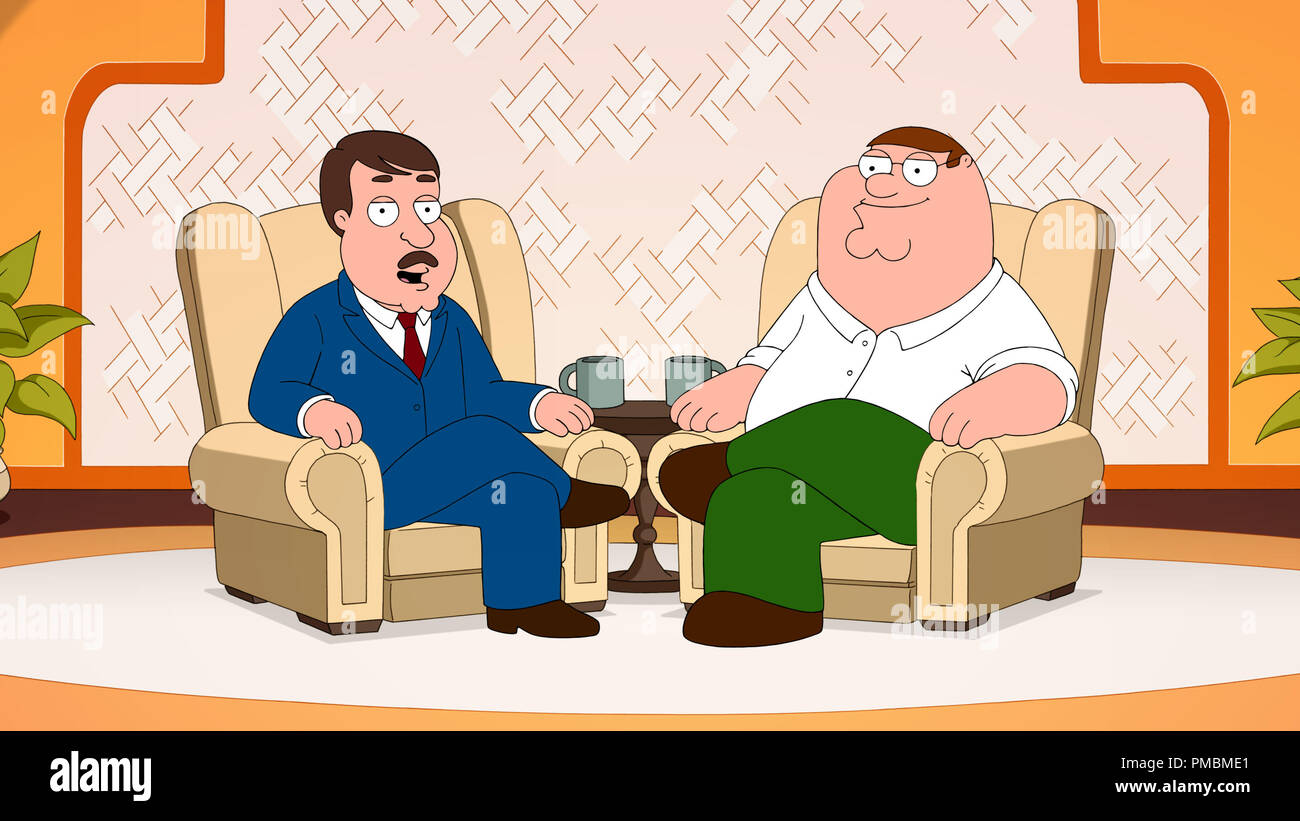 Tom Tucker, Peter Griffin, "Family Guy", Saison 12 Stockfotografie - Alamy