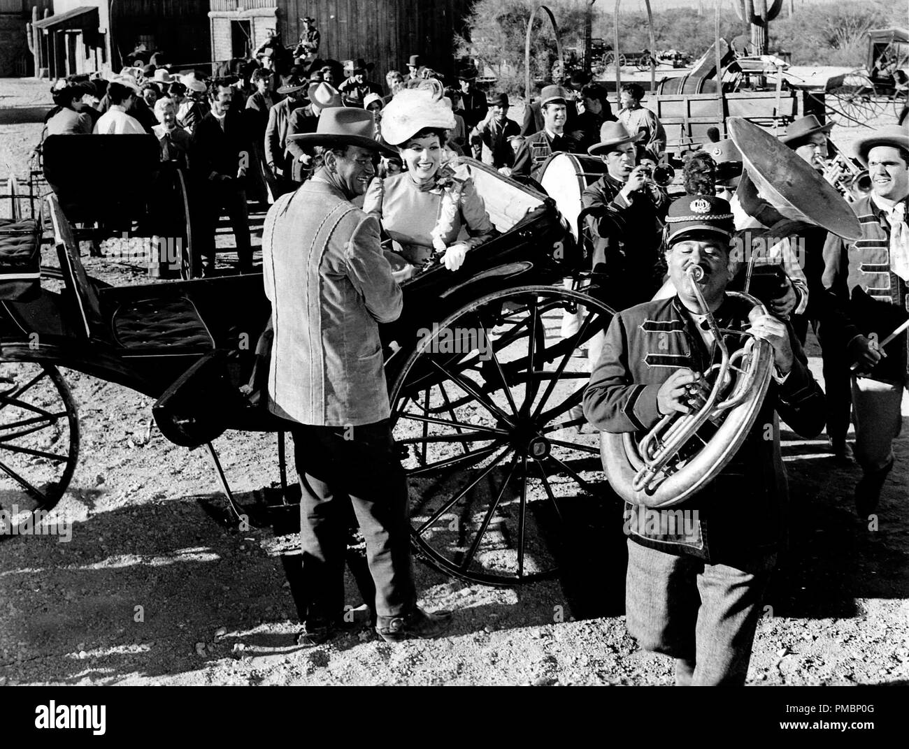 Maureen O'Hara, John Wayne, 'McLintock!', 1963 UA Datei Referenz # 32603_161 THA Stockfoto