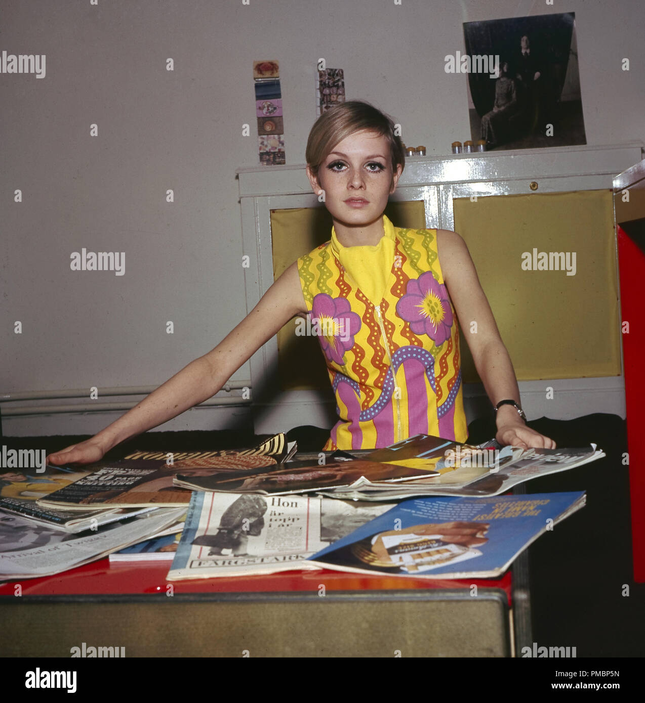 Twiggy, 1966. © GFS/Hollywood Archiv - Alle Rechte vorbehalten File Reference # 32603 262 THA Stockfoto
