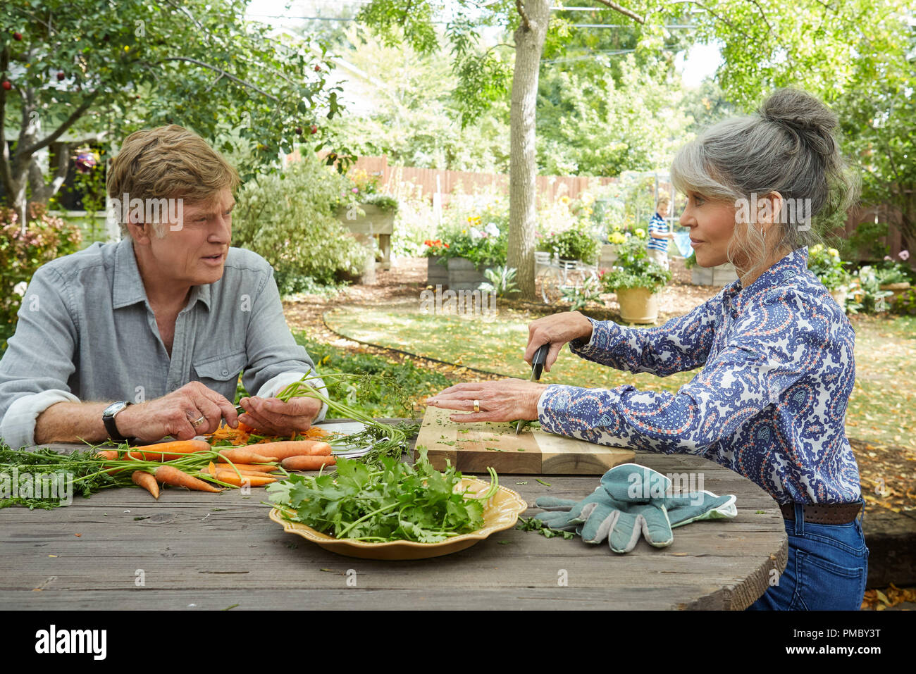 Robert Redford, Jane Fonda, "unsere Seelen in der Nacht" (2017) Netflix Stockfoto