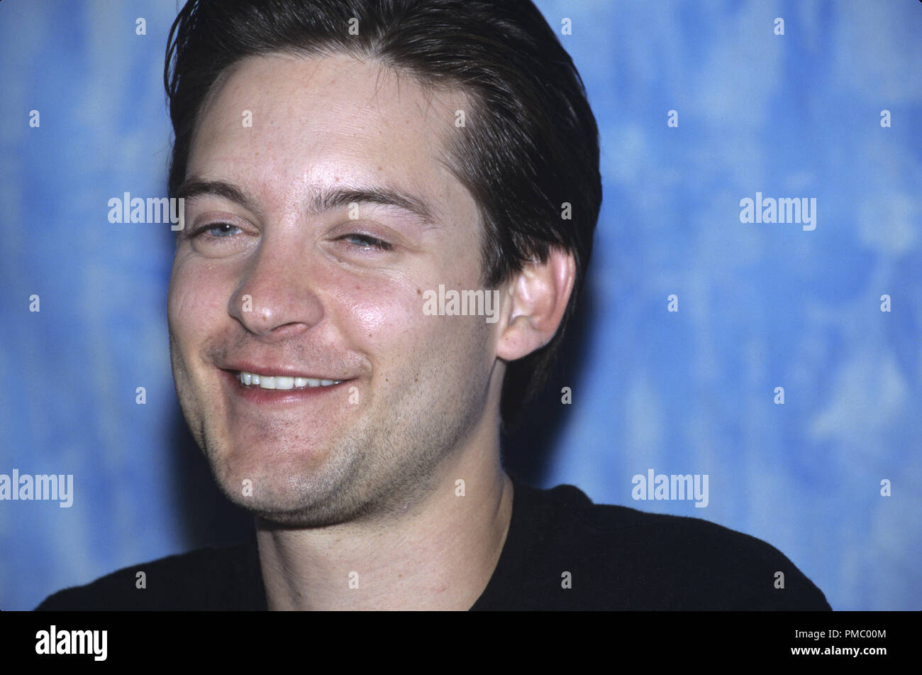 Pressekonferenz Portrait von Tobey Maguire 2003 © GFS Photo Library/Hollywood Archiv (alle Rechte vorbehalten) Datei Referenz # 33480 312 THA Stockfoto