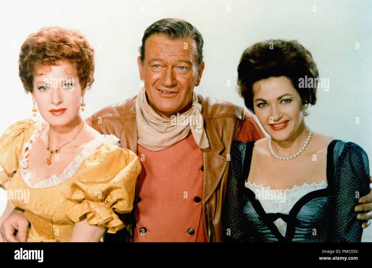 Maureen O'Hara, John Wayne, und Yvonne De Carlo, 'McLintock!', 1963 United Artists Datei Referenz # 33480 760 THA Stockfoto