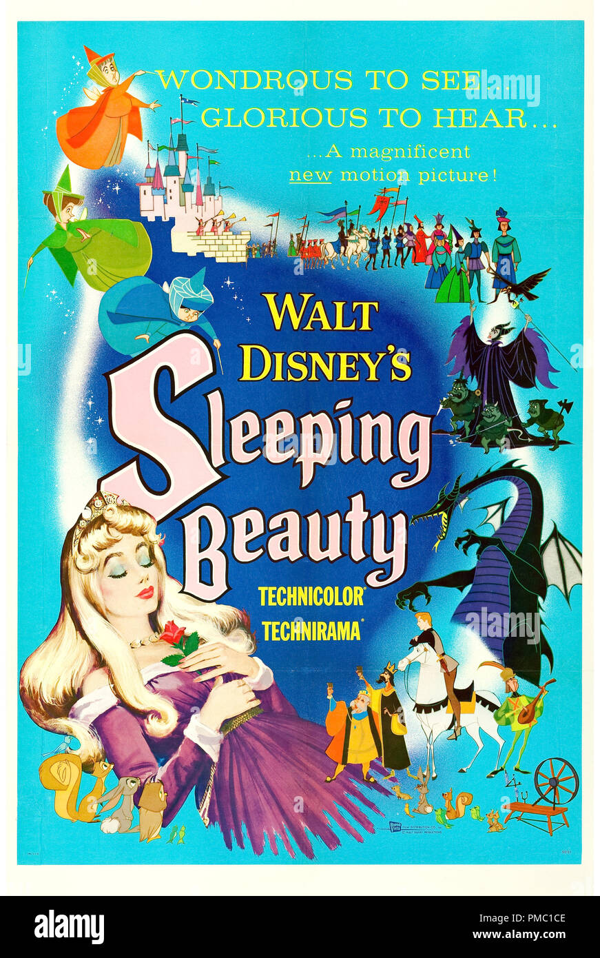 Animationsfilm, Dornröschen (Buena Vista/Disney, 1959). Poster Datei Referenz # 33595 360 THA Stockfoto