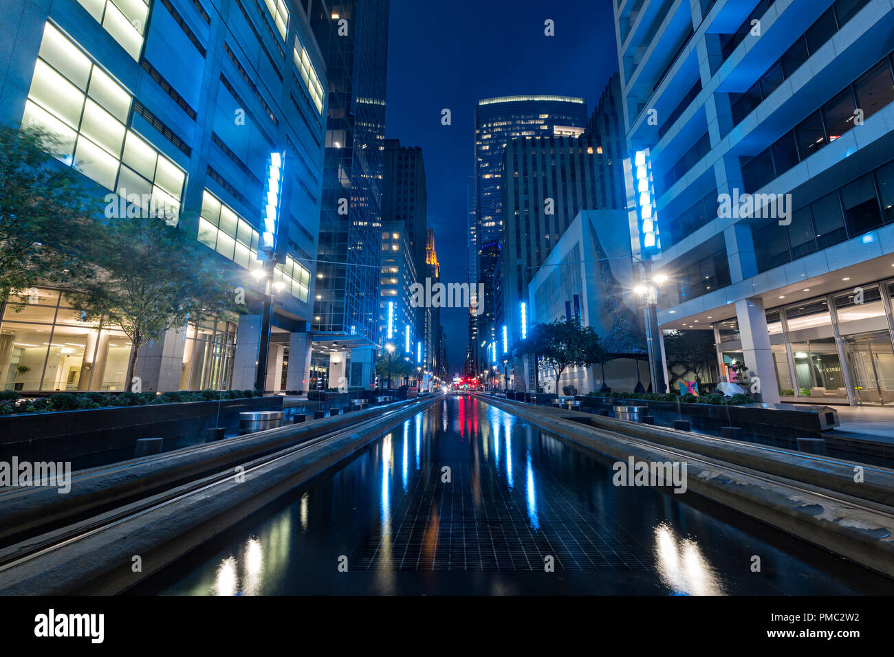 Houston Downtown Skyline Metro Stockfoto