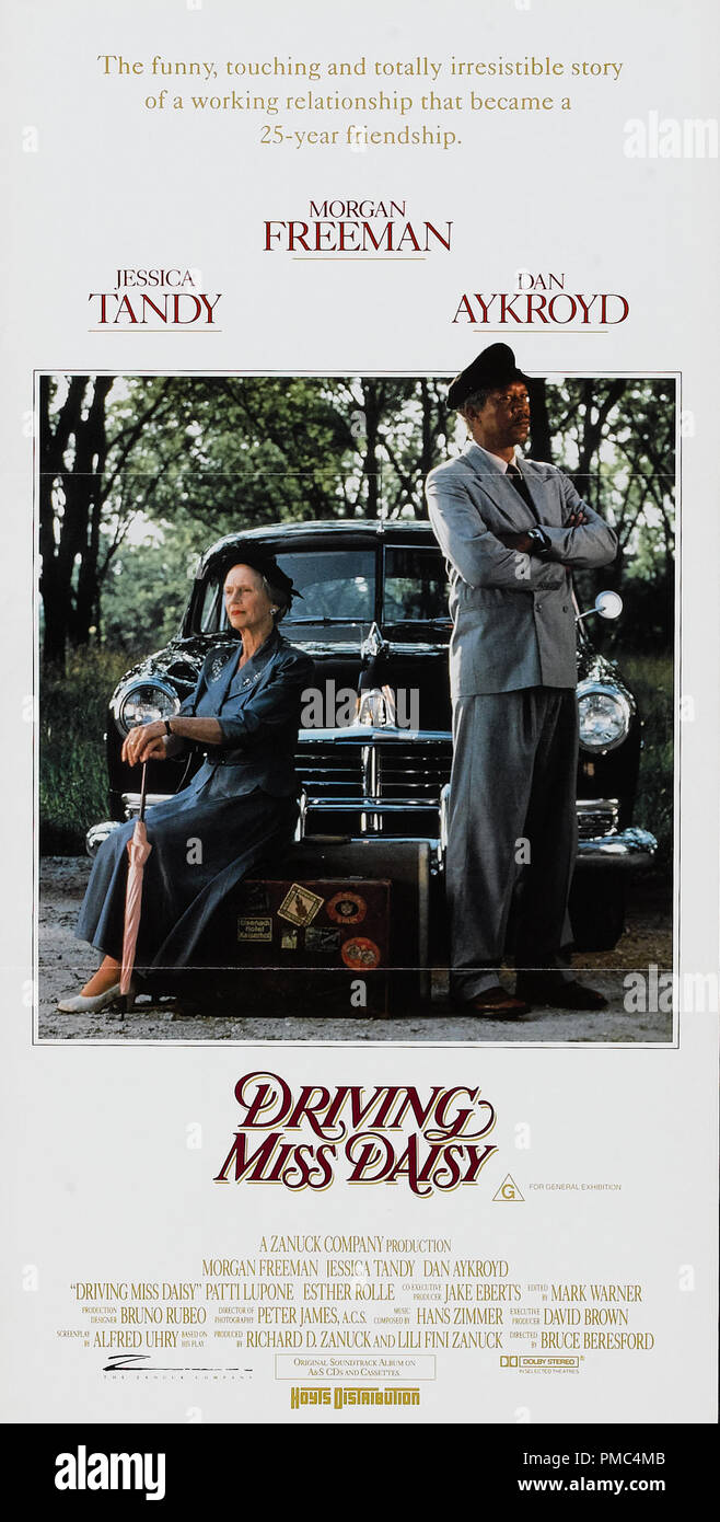 Morgan Freeman, Jessica Tandy, Driving Miss Daisy (Warner Brothers, 1989). Australische Poster Datei Referenz # 33595 866 THA Stockfoto