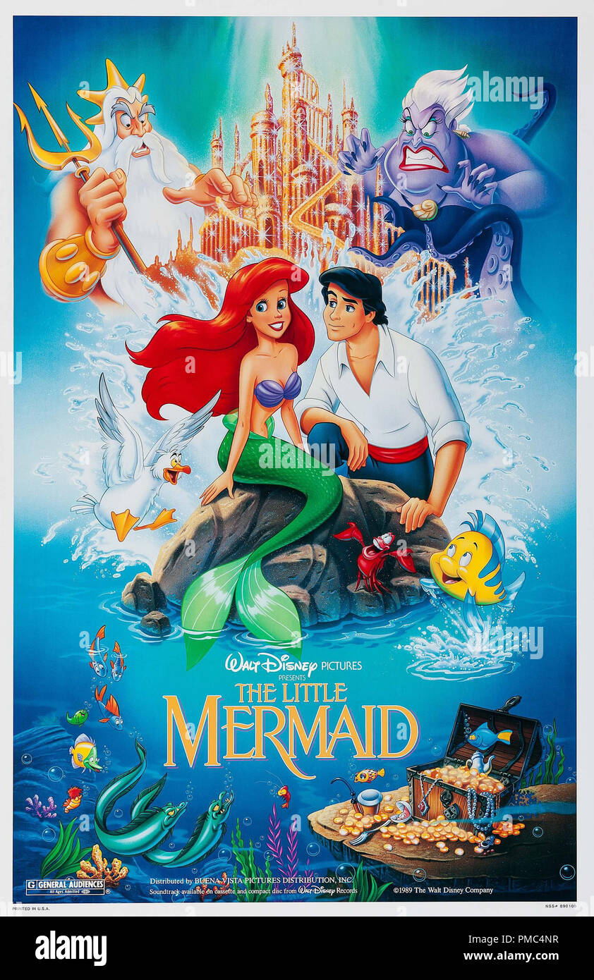 Animationsfilm, Arielle die Meerjungfrau (Disney/Buena Vista, 1989). Poster Datei Referenz # 33595 905 THA Stockfoto
