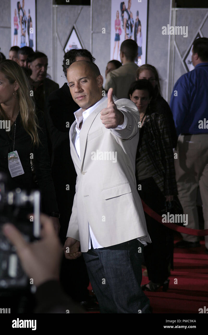 "Schnuller" (Premiere) Vin Diesel 3-1-2005/El Capitan, Hollywood, CA Foto von Joseph Martinez - Alle Rechte vorbehalten File Reference # 22267 0101 PLX für redaktionelle Verwendung Stockfoto