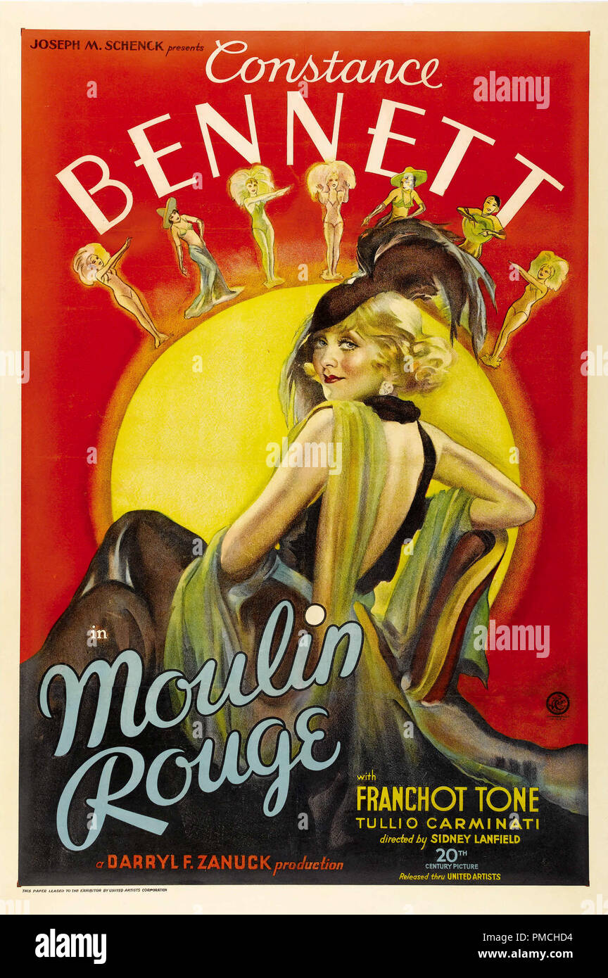 Constance Bennett, Moulin Rouge (United Artists, 1934). Datei Referenz # 33636 410 THA Stockfoto