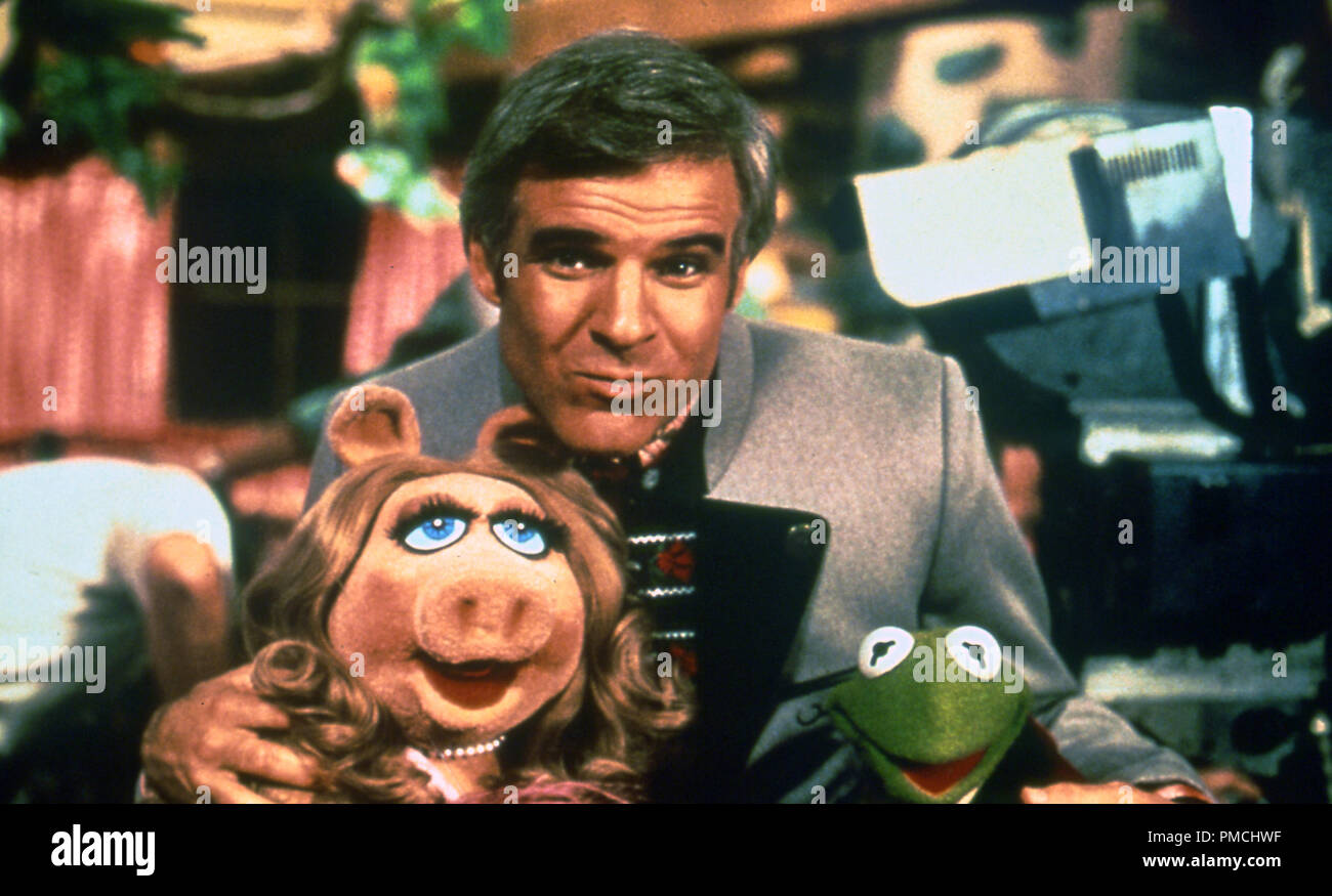 Miss Piggy, Steve Martin, Kermit der Frosch, "Die Muppet Movie" (1979) Henson Associates Datei Referenz # 92400 JPY 025 THA nur für redaktionelle Verwendung - Alle Rechte vorbehalten Stockfoto