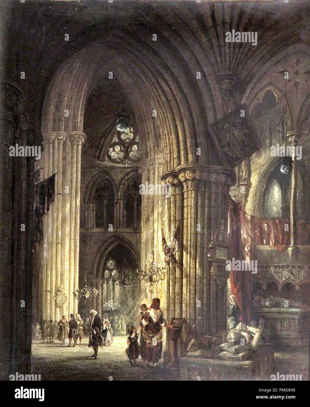 Fulleylove John - Dr. Johnson in der Kathedrale von Lichfield Stockfoto