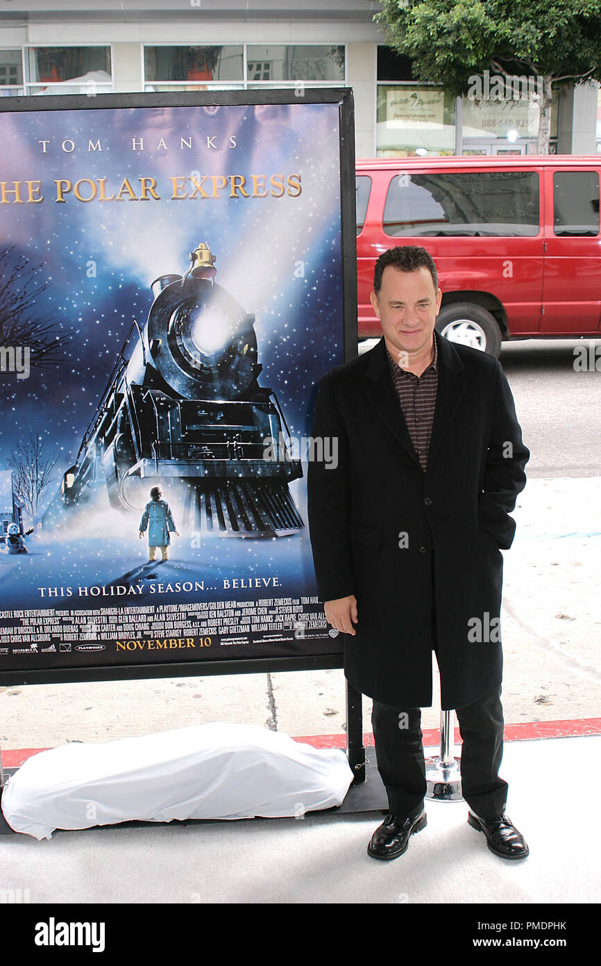 Polar Express Premiere 11-07-2004 Tom Hanks Foto von Joseph Martinez - Alle Rechte vorbehalten File Reference # 21991 0085 PLX für redaktionelle Verwendung Stockfoto