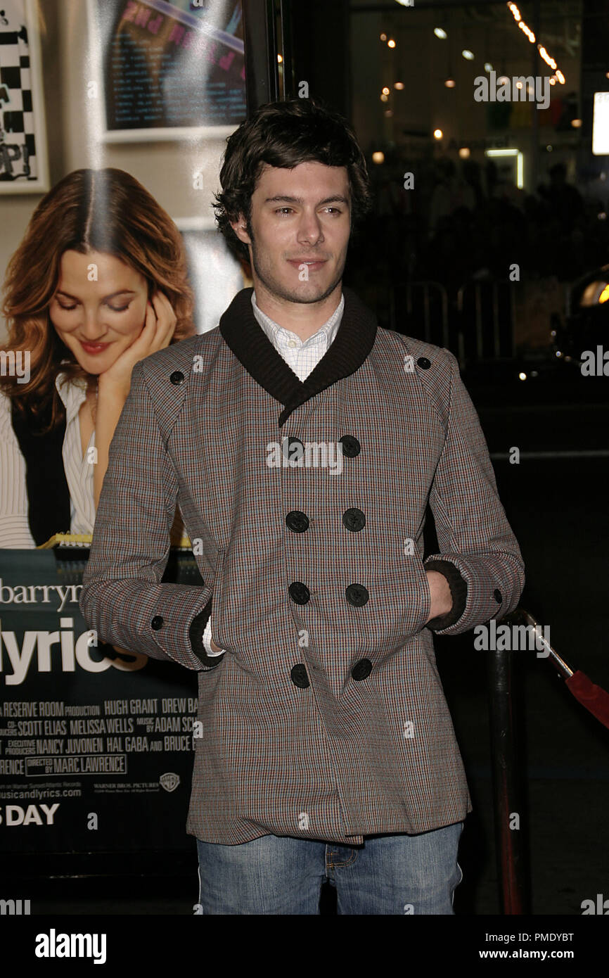 Musik und Texte (Premiere) Adam Brody 2-7-2007/Grauman's Chinese Theater / Hollywood, CA/Warner Brothers/Foto von Joseph Martinez - Alle Rechte vorbehalten File Reference # 22921 0084 PLX nur für redaktionelle Verwendung - Alle Rechte vorbehalten Stockfoto