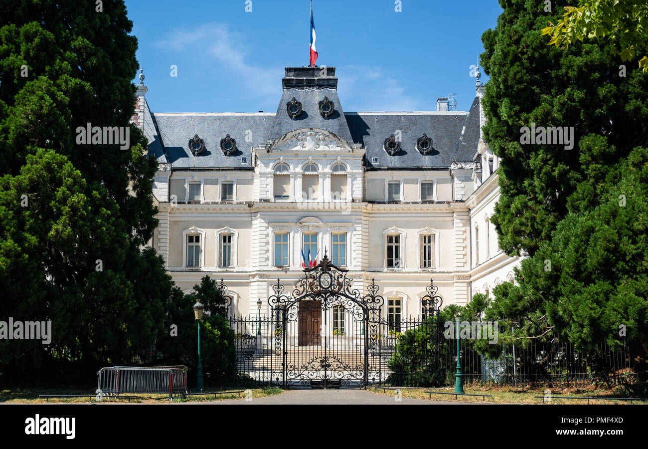 Haute-savoie Region Präfektur Vorderansicht in Annecy Frankreich Stockfoto