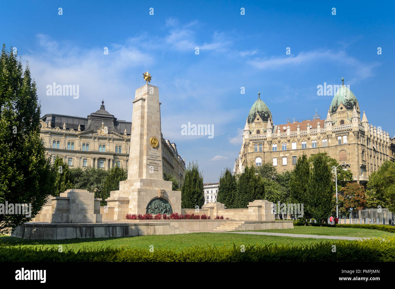 Sowjetischen Kriegerdenkmals in Budapest Stockfoto