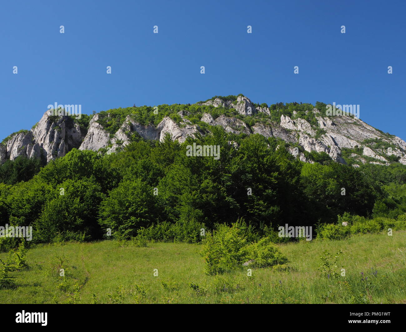 Wunderschöne Landschaft in cheile rasnoavei, Rumänien Stockfoto