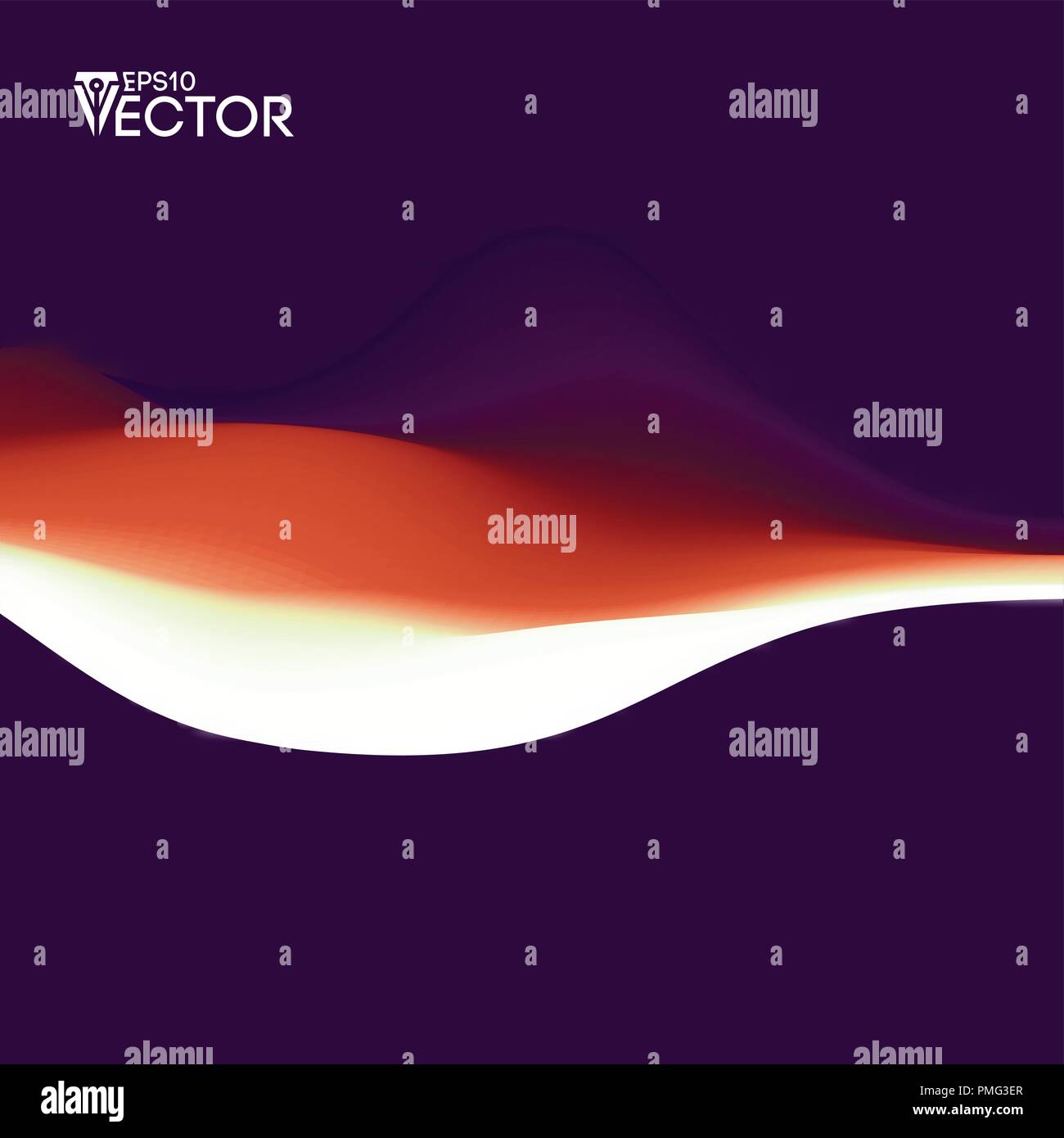 Vektor Landschaft abstrakte Farbverlauf Hintergrund. Farbe Hintergrund Textur Landschaft mit fließenden Formen. Motion Vector Illustration. EPS 10. Stock Vektor