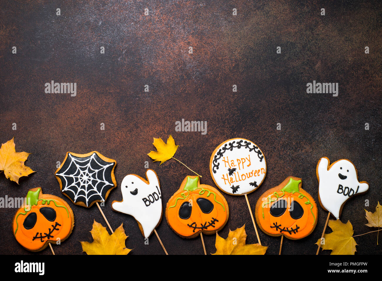 Halloween-Lebkuchen Stockfoto