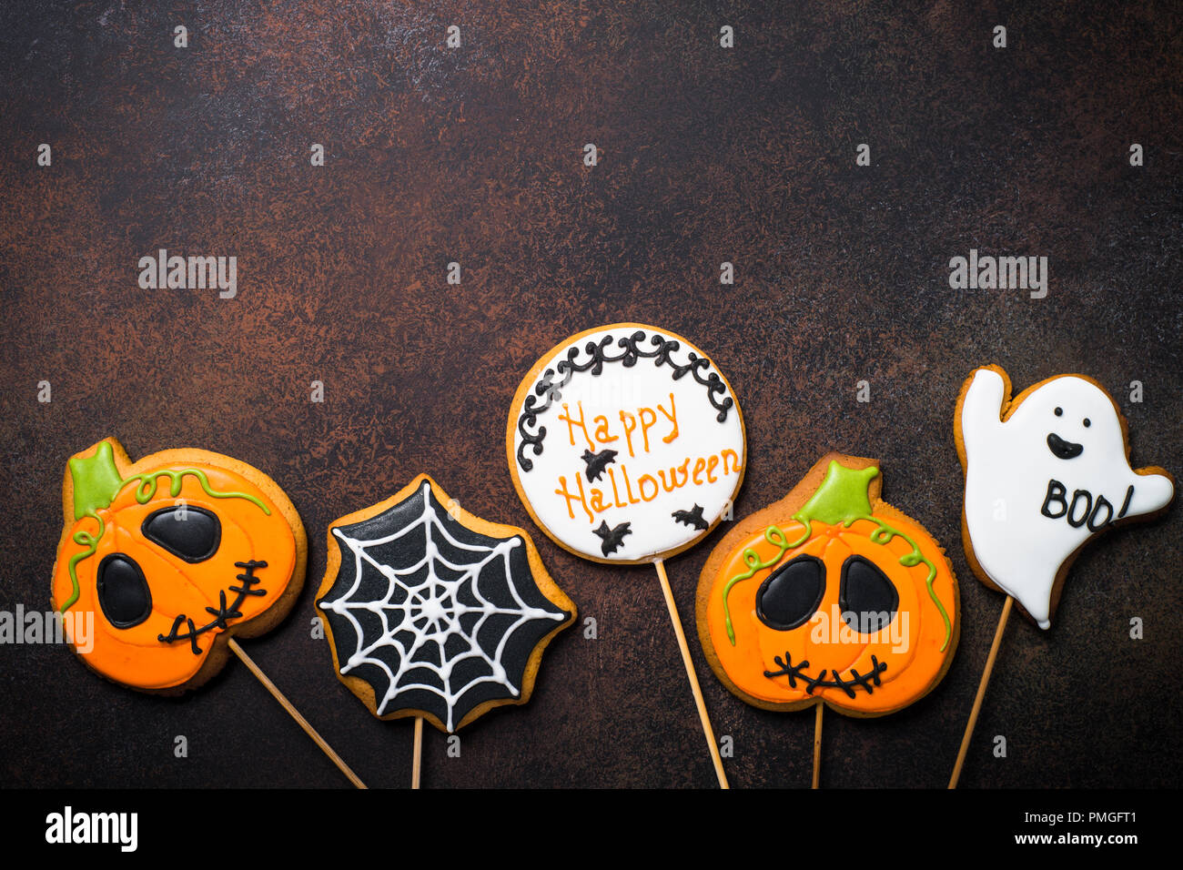 Halloween-Lebkuchen Stockfoto