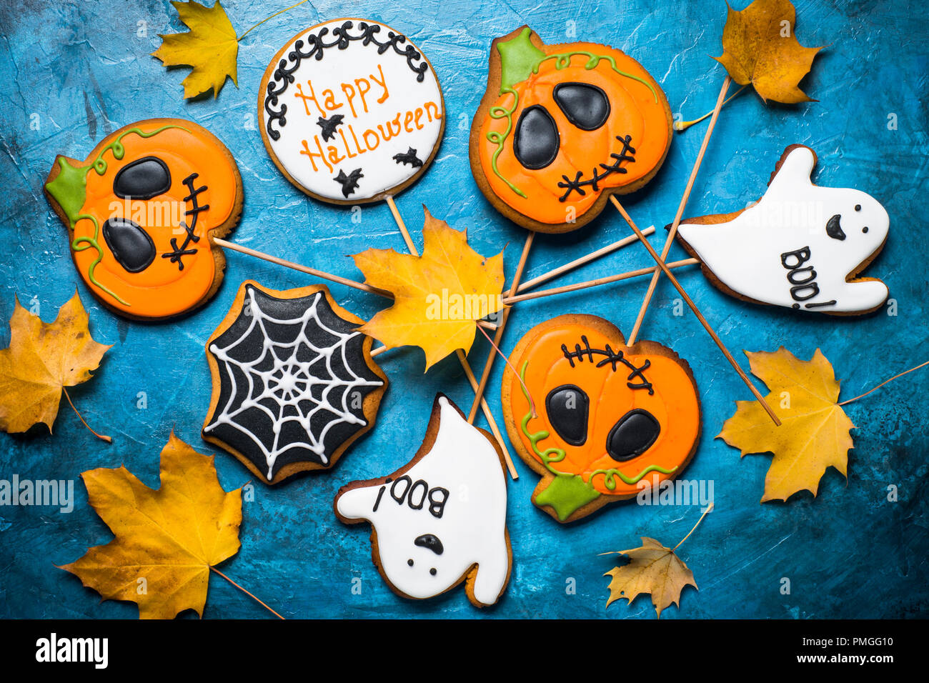 Halloween-Lebkuchen Stockfoto