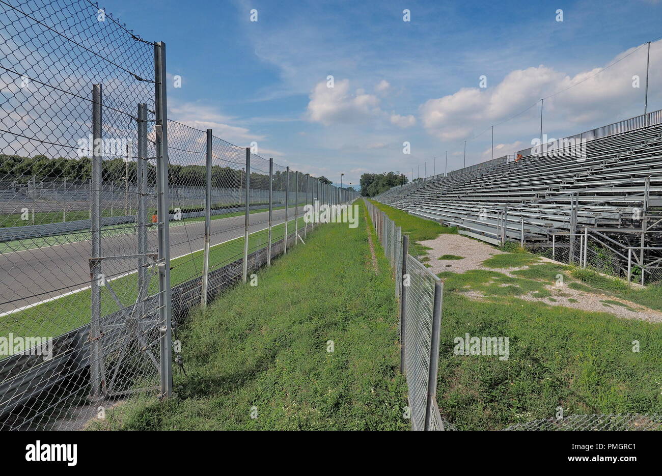 MONZA, Italien - 14 August, 2018: Der Autodromo Nazionale Monza, eine Rennstrecke in der Nähe von Monza liegt nord Stockfoto