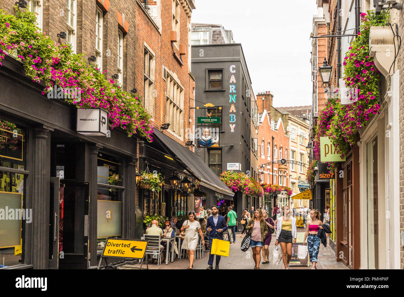 Eine typische Ansicht in London Stockfoto