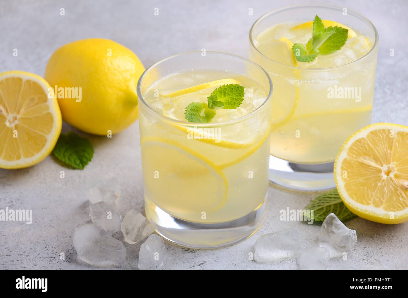 Lemon Drop Cocktail, selektiven Fokus Stockfoto