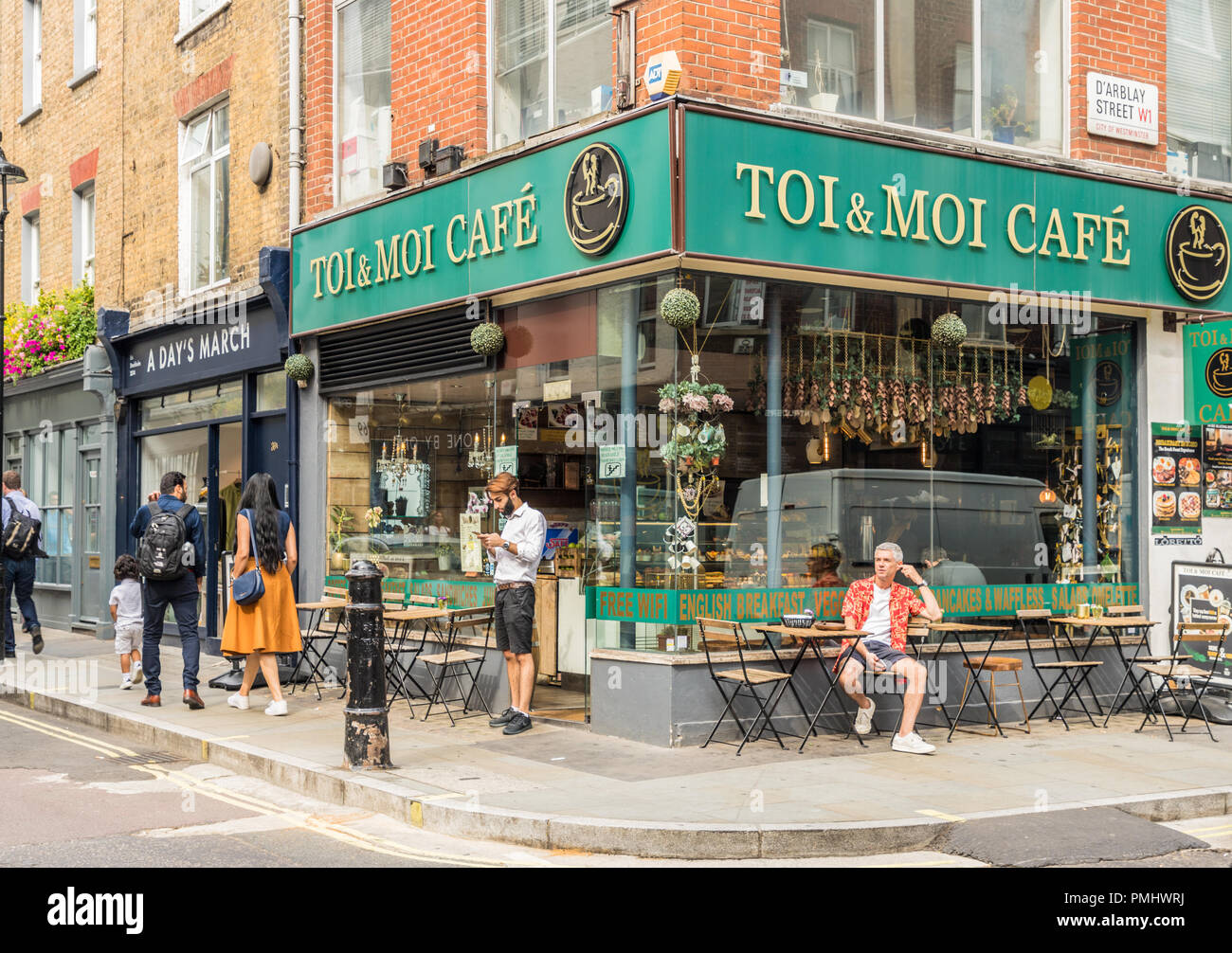 Eine typische Ansicht in London Stockfoto