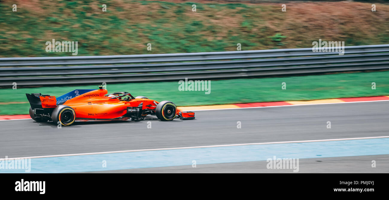Grand Prix von Belgien 2018 Aufnahmen Stockfoto