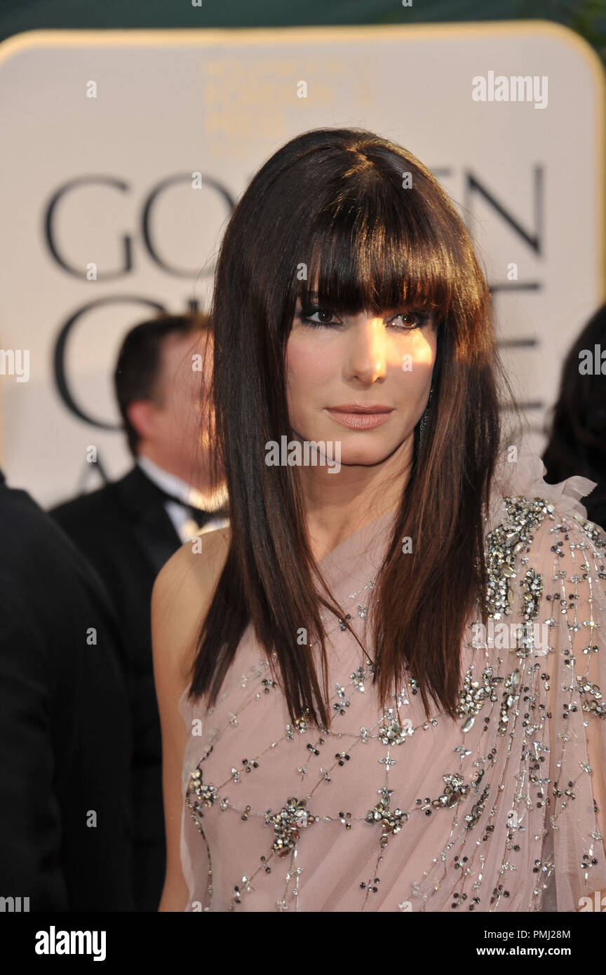 Sandra Bullock auf der 68. jährlichen Golden Globe Awards im Beverly Hilton Hotel. Januar 16, 2011 Beverly Hills, CA Foto von GFS/PictureLux Datei Referenz # 30825 084 Nur für den redaktionellen Gebrauch - Alle Rechte vorbehalten Stockfoto