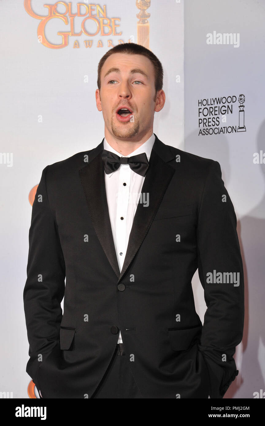 Chris Evans auf der 68. jährlichen Golden Globe Awards im Beverly Hilton Hotel. Januar 16, 2011 Beverly Hills, CA Foto von GFS/PictureLux Datei Referenz # 30825 194 Nur für den redaktionellen Gebrauch - Alle Rechte vorbehalten Stockfoto