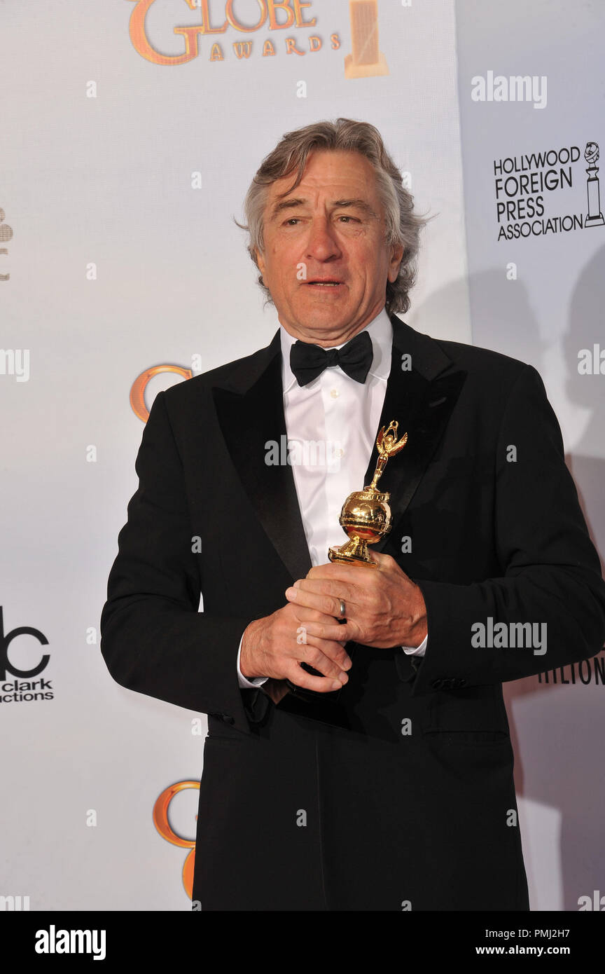 Robert De Niro auf der 68. jährlichen Golden Globe Awards im Beverly Hilton Hotel. Januar 16, 2011 Beverly Hills, CA Foto von GFS/PictureLux Datei Referenz # 30825_203 Nur für den redaktionellen Gebrauch - Alle Rechte vorbehalten Stockfoto