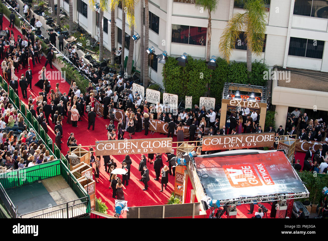 Prominente kommen bei der 68. jährlichen Golden Globe Awards im Beverly Hilton in Beverly Hills, CA am Sonntag, 16. Januar 2011. Datei Referenz # 30825 622 Nur für den redaktionellen Gebrauch - Alle Rechte vorbehalten Stockfoto