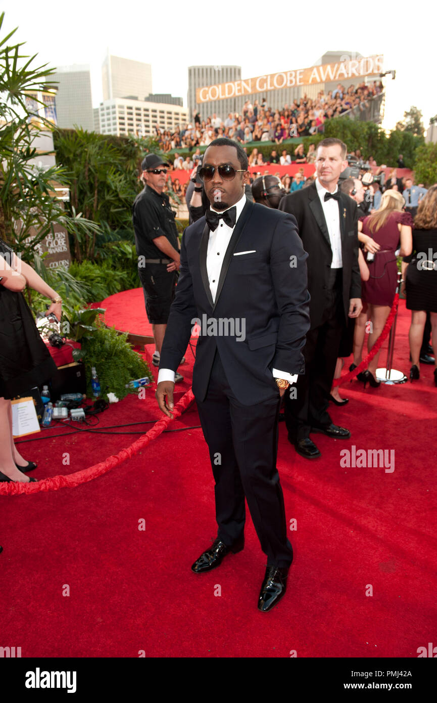 Sean Combs nimmt an der 68. jährlichen Golden Globe Awards im Beverly Hilton in Beverly Hills, CA am Sonntag, 16. Januar 2011. Datei Referenz # 30825 778 Nur für den redaktionellen Gebrauch - Alle Rechte vorbehalten Stockfoto