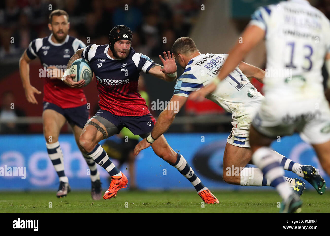 Bristol Ryan Edwards während der gallagher Premiership Gleiches an Ashton Gate Stadion, Bristol Stockfoto