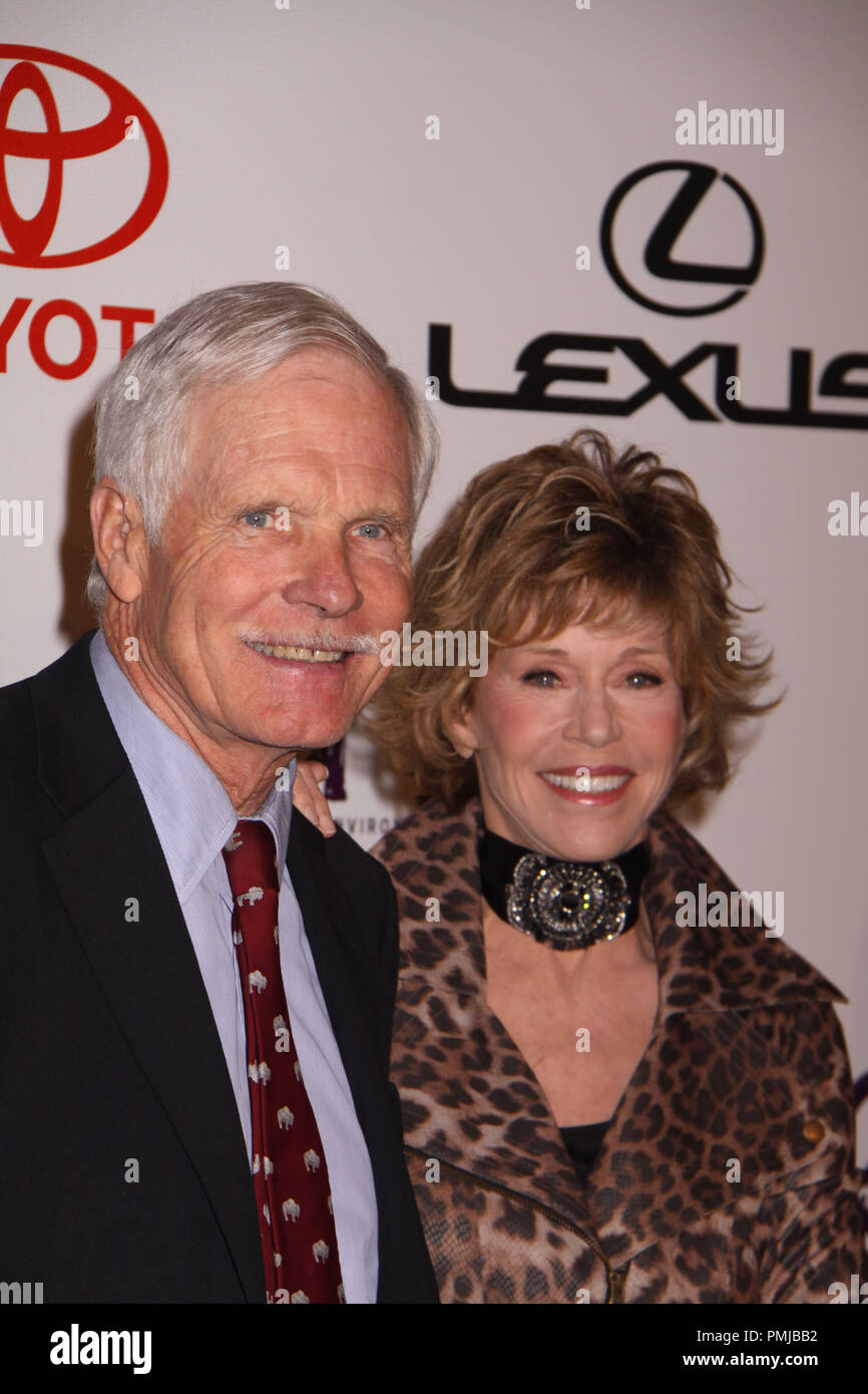 Jane Fonda, Ted Turner, 10/16/2010, EMA Awards 2010 @ Warner Bros Studios, Burbank Foto von Izumi Hasegawa/HNW-Photo.com/PictureLux Datei Referenz # 30578 094 PLX nur für redaktionelle Verwendung - Alle Rechte vorbehalten Stockfoto