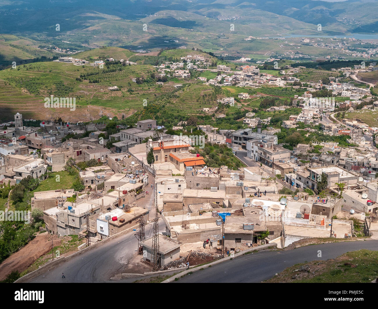 Krak des Chevaliers, ehemals Crac de l'Ospital ist ein Kreuzritter Burg in Syrien und eine der wichtigsten mittelalterlichen Burgen der Welt. Stockfoto