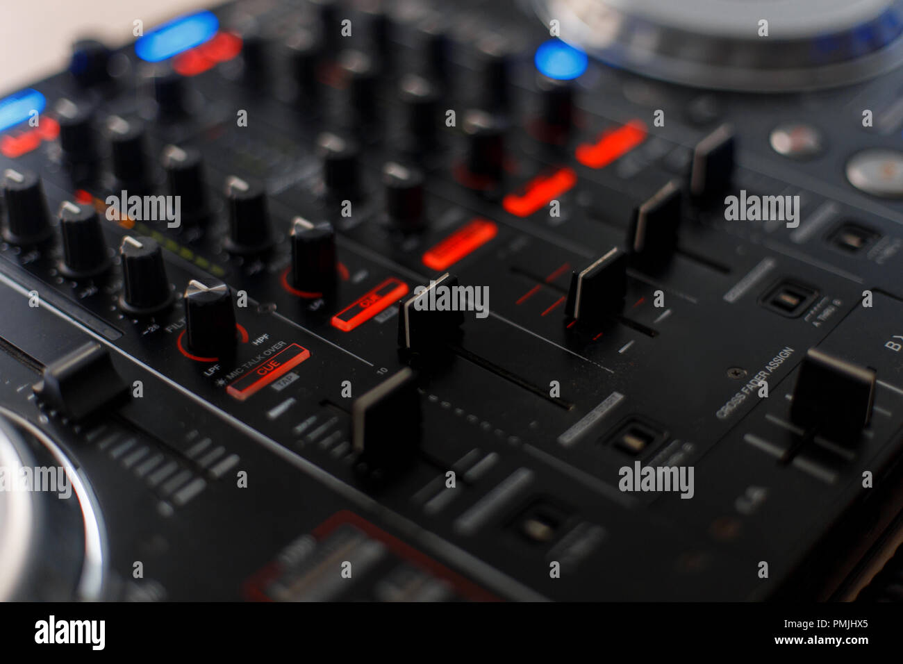 Audio Werkzeug für Musik. DJ-Controller Stockfoto