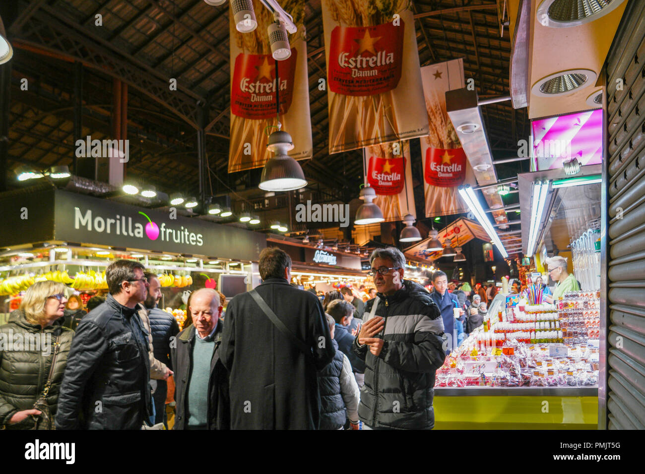Der Markt La Boqueria Stockfoto