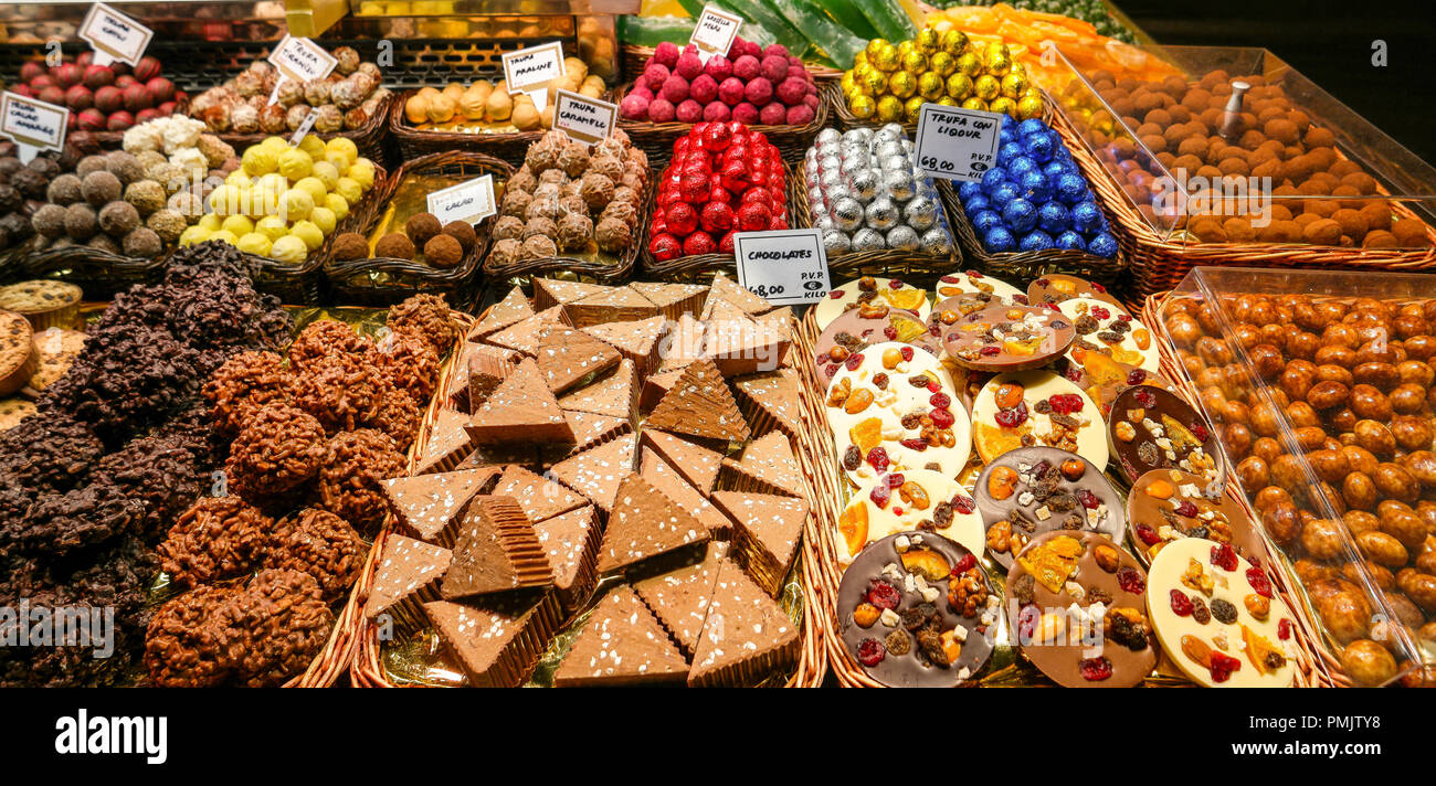 Der Markt La Boqueria Stockfoto