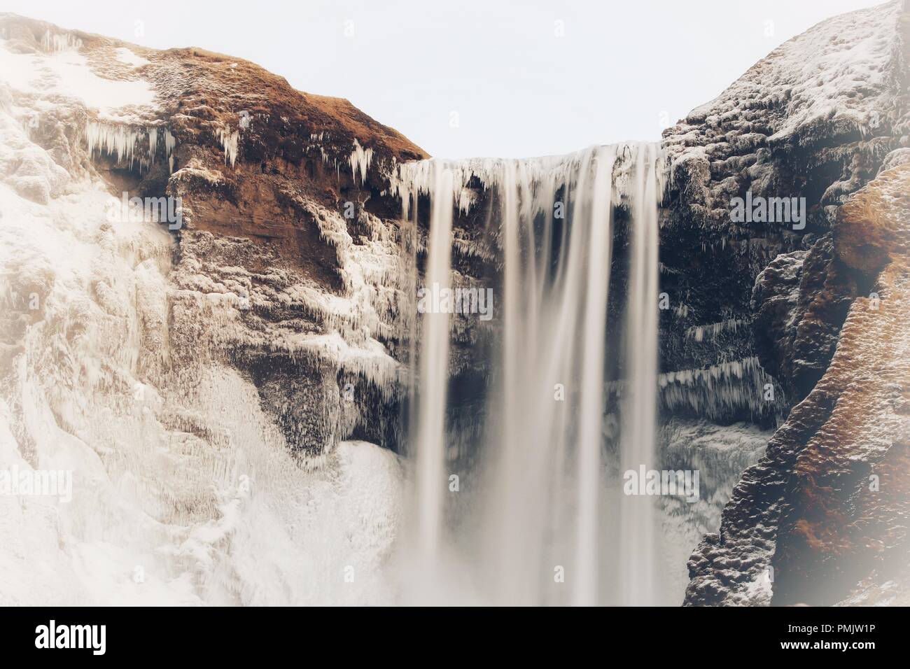 Skogafoss Wasserfall, Southern Island, Europa Stockfoto