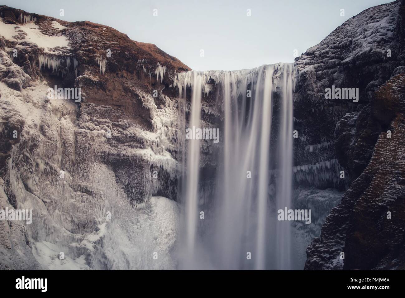 Skogafoss Wasserfall, Southern Island, Europa Stockfoto