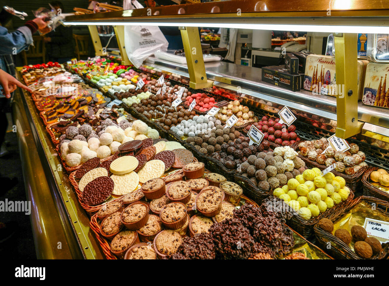 Der Markt La Boqueria Stockfoto