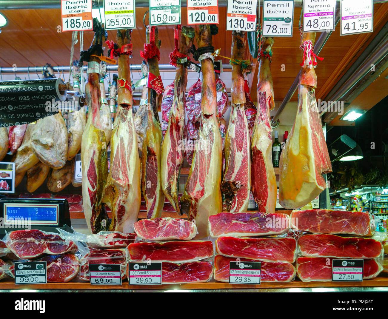 Der Markt La Boqueria Stockfoto