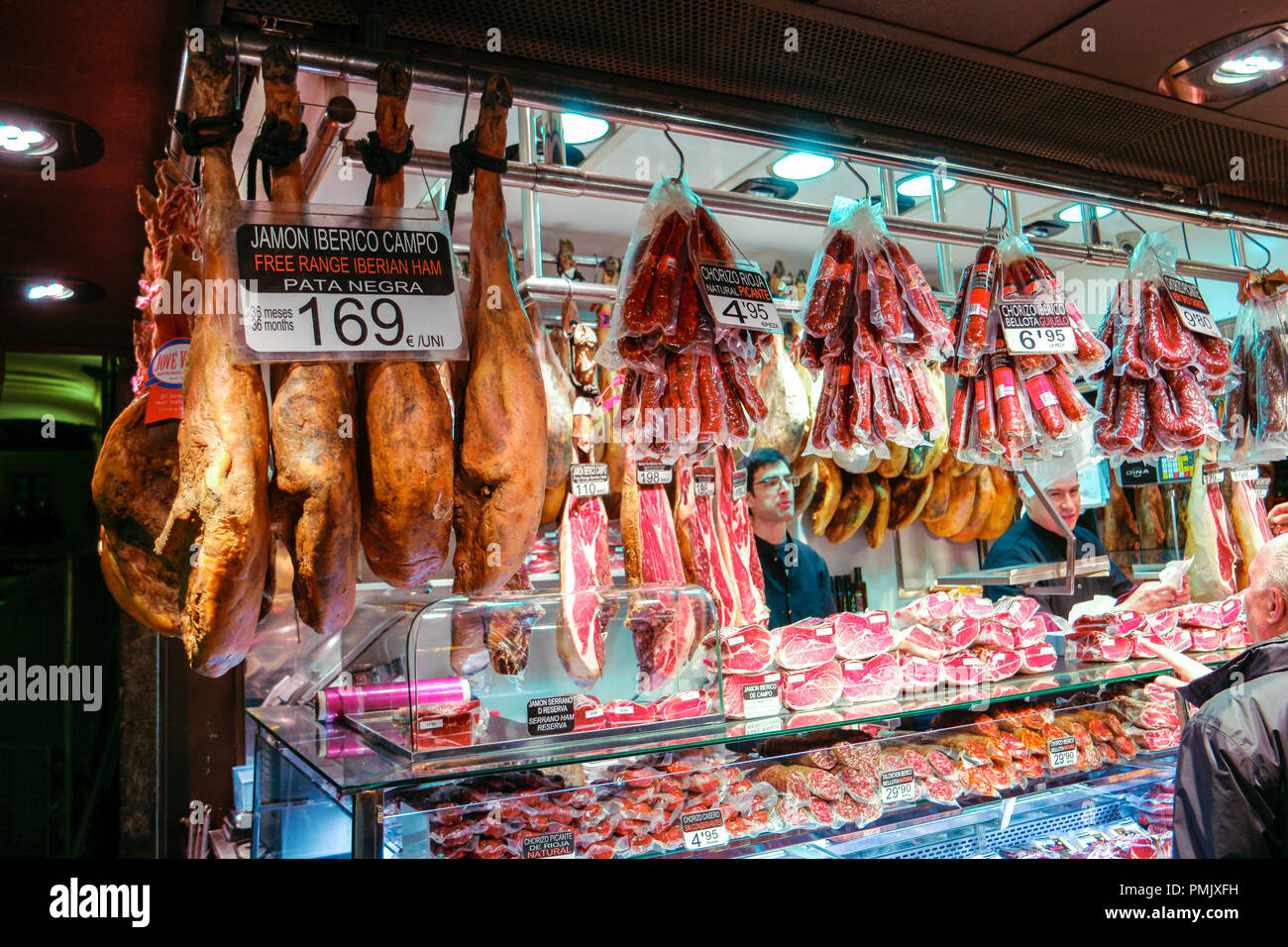 Der Markt La Boqueria Stockfoto
