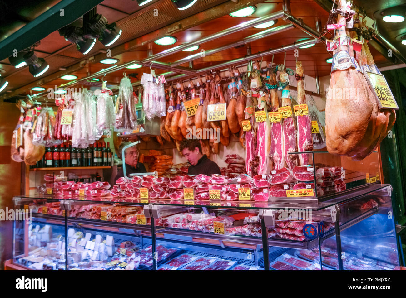 Der Markt La Boqueria Stockfoto