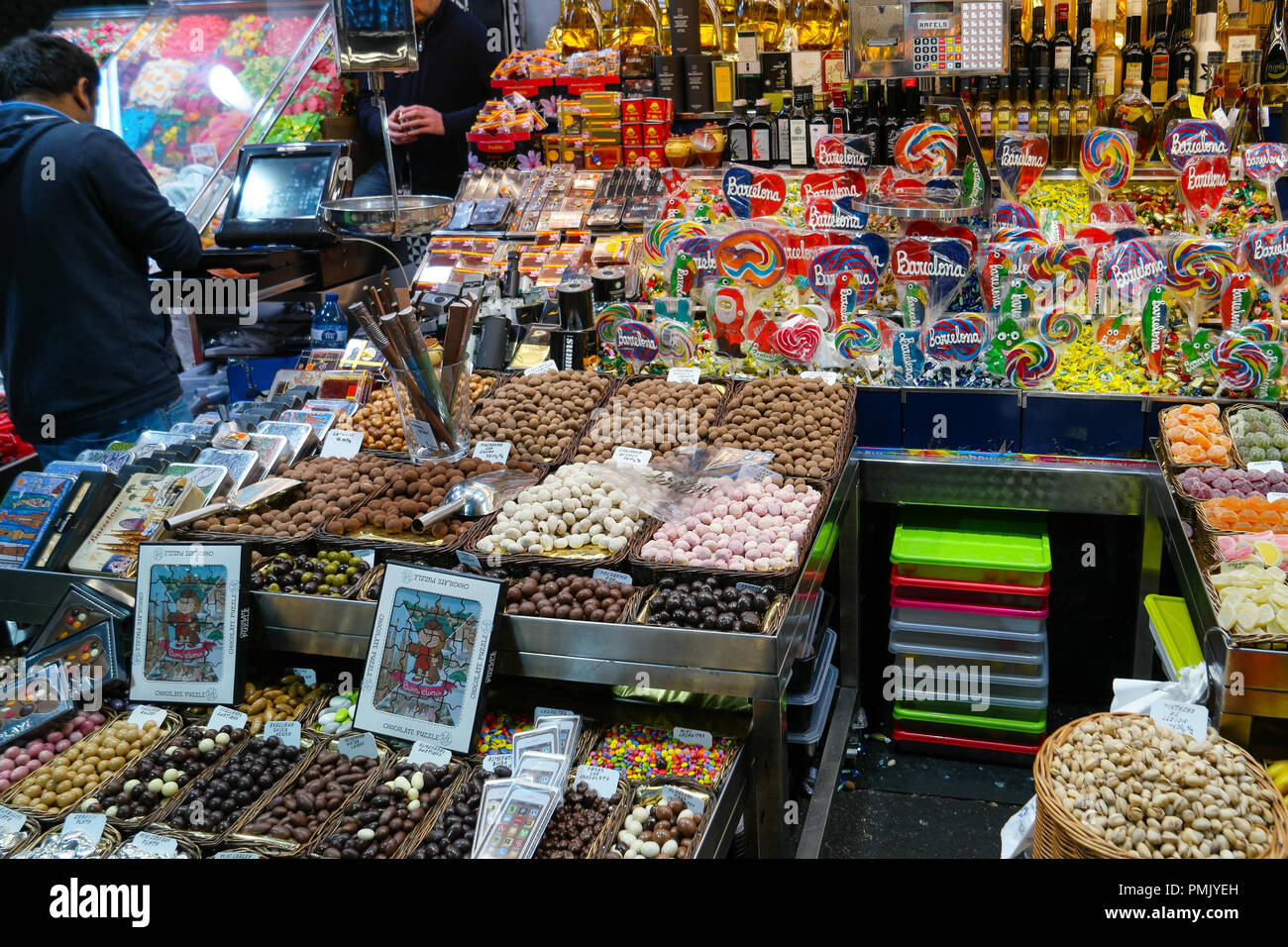 Der Markt La Boqueria Stockfoto